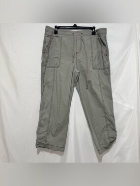 Casual Drawstring Cropped Cargo Pants